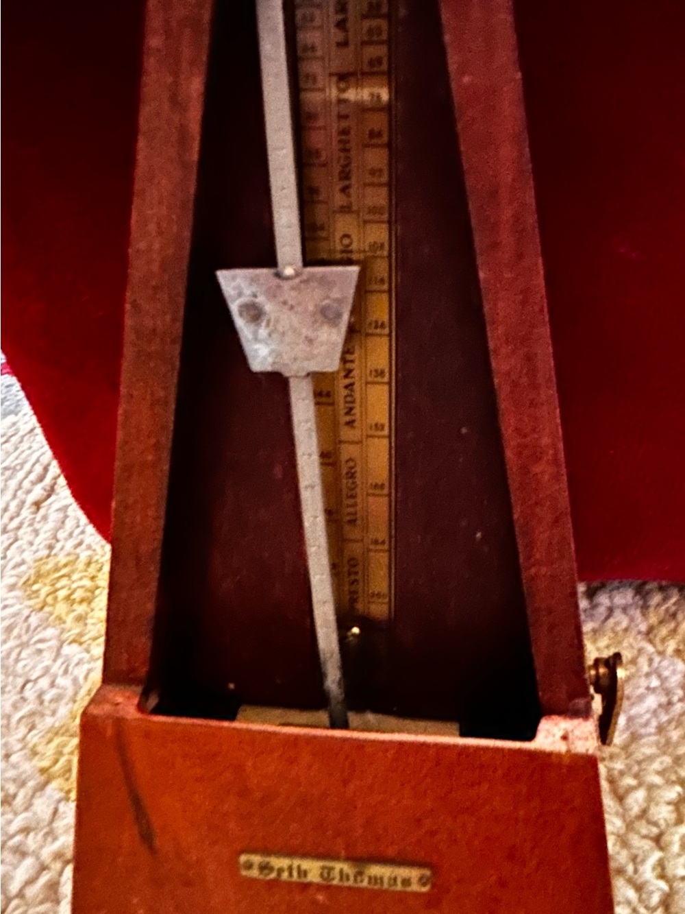 Vintage Seth Thomas  Wooden Metronome de Maelzel- Marked #6311